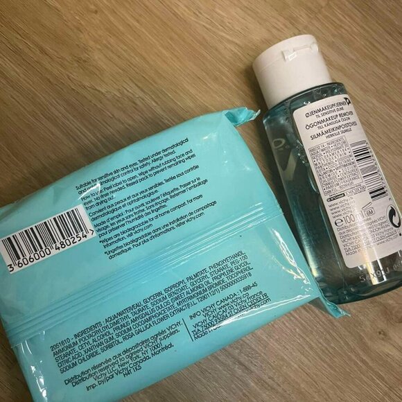 Set 2 Vichy - Makeup Remover-Sensitive Eye, Micellar Cleansing Wipes - Picture 2 of 4